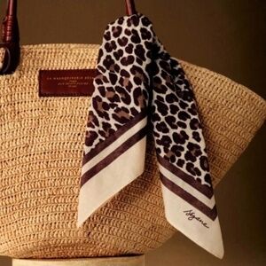NWOT Sezane Leopard Scarf